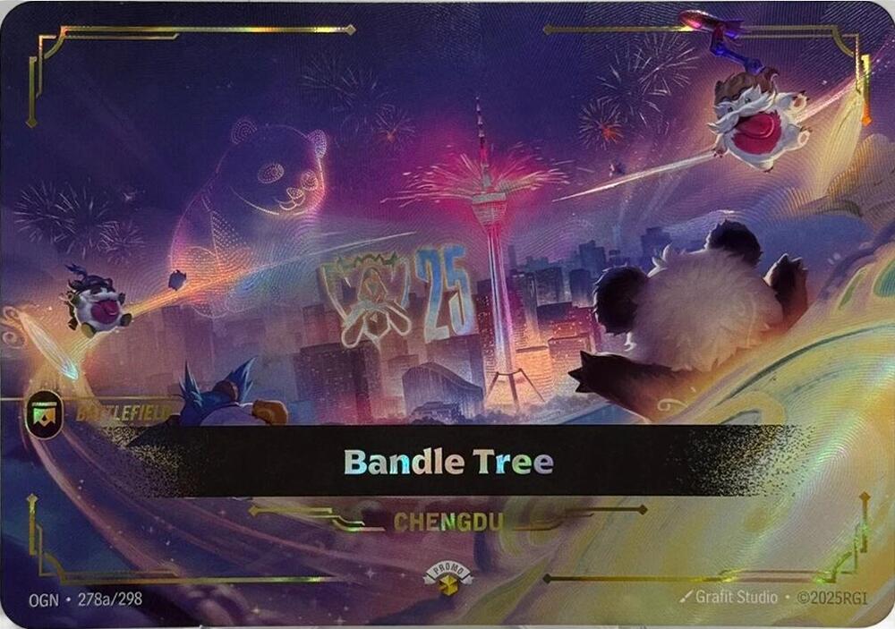 Bandle Tree 278a/298 card from Riftbound Promotional Cards