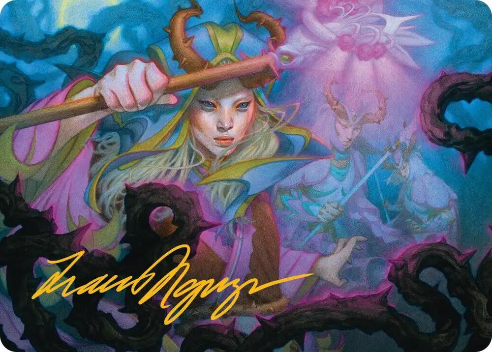 Stoic Grove-Guide Art Card (Gold-Stamped Signature) 25 card from Art Series: Lorwyn Eclipsed