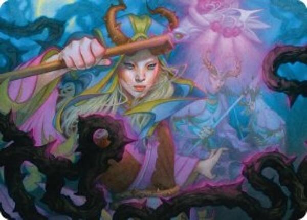 Stoic Grove-Guide Art Card 25 card from Art Series: Lorwyn Eclipsed