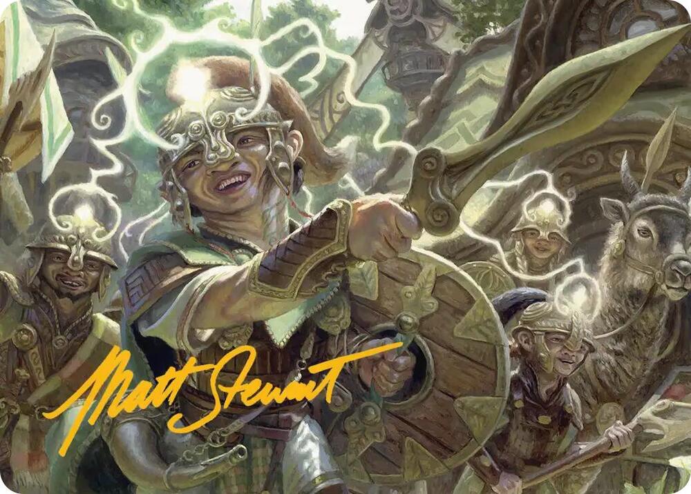 Thoughtweft Lieutenant Art Card (Gold-Stamped Signature) 26 card from Art Series: Lorwyn Eclipsed