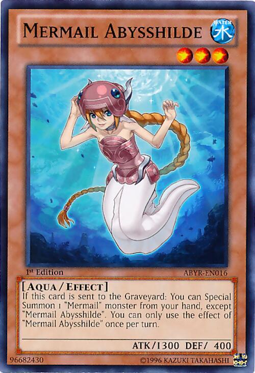 Mermail Abysshilde ABYR-EN016 card from Abyss Rising