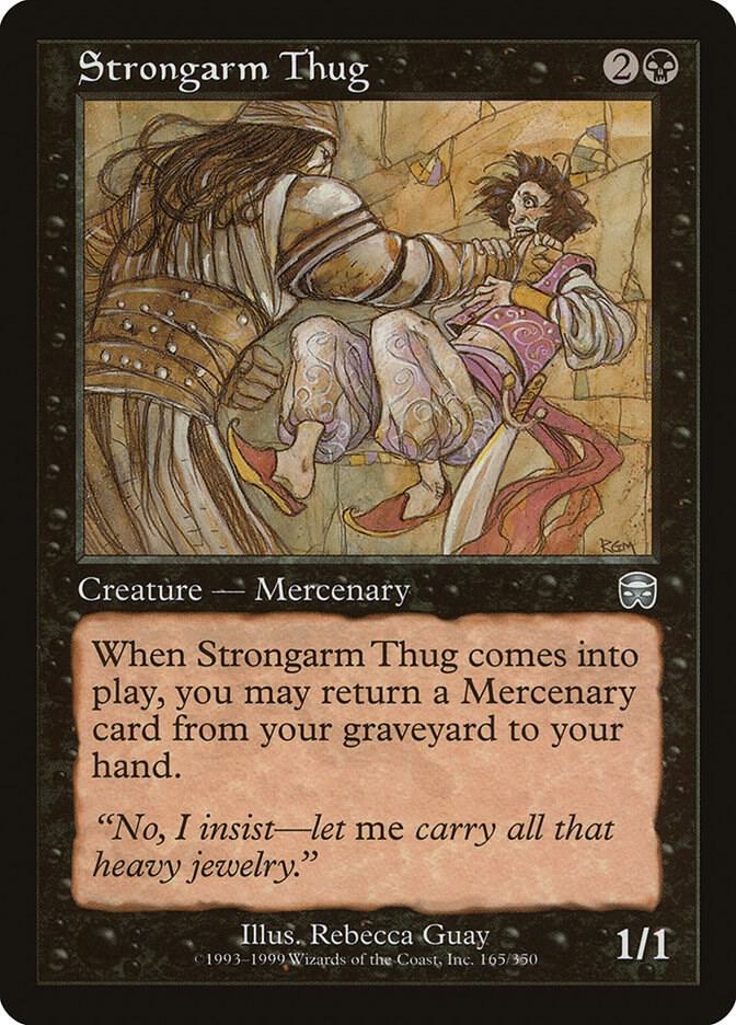 Strongarm Thug 165 card from Mercadian Masques