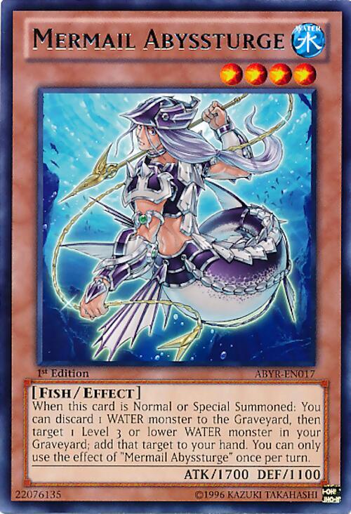 Mermail Abyssturge ABYR-EN017 card from Abyss Rising