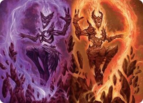Fire Covenant Art Card 52 card from Art Series: Lorwyn Eclipsed