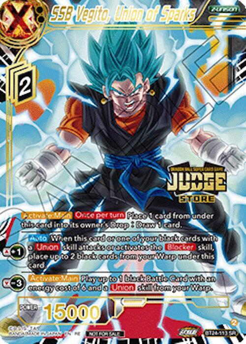 SSB Vegito, Union of Sparks (Judge Pack Vol.18) (Store) BT24-113 card from Judge Promotion Cards