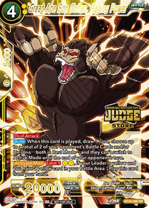 Great Ape Son Gohan, Raging Power (Judge Pack Vol.18) (Store) BT24-088 card from Judge Promotion Cards
