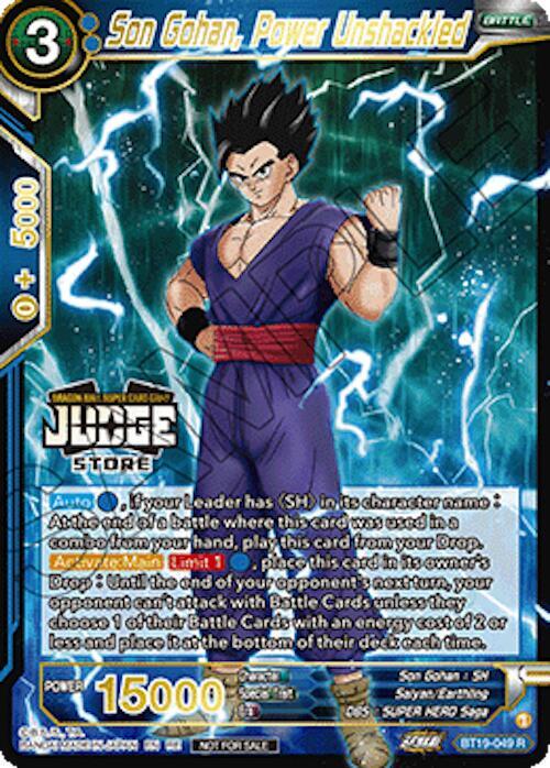 Son Gohan, Power Unshackled (Judge Pack Vol.18) (Store) BT19-049 card from Judge Promotion Cards