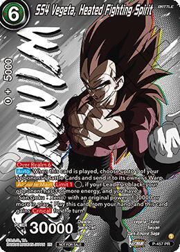 SS4 Vegeta, Heated Fighting Spirit (Ultra-Bout Series Tournament Pack Vol.1) (Winner) P-457 card from Tournament Promotion Cards