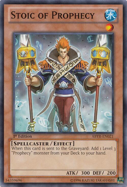 Stoic of Prophecy ABYR-EN021 card from Abyss Rising