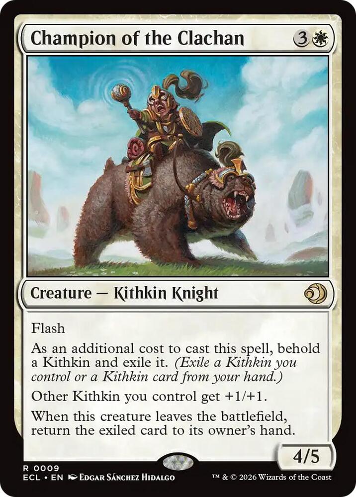 Champion of the Clachan 9 card from Lorwyn Eclipsed