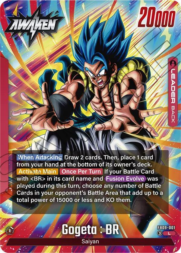 Gogeta : BR FB09-001 card from Dual Evolution