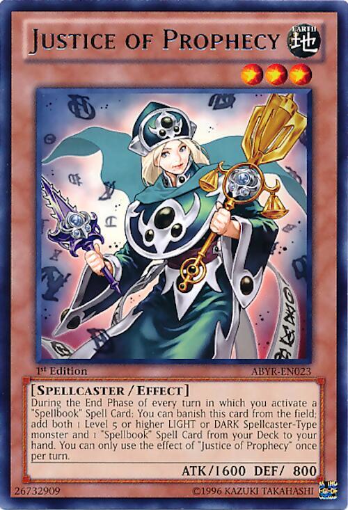 Justice of Prophecy ABYR-EN023 card from Abyss Rising