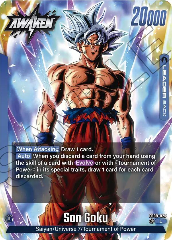 Son Goku FB09-025 card from Dual Evolution