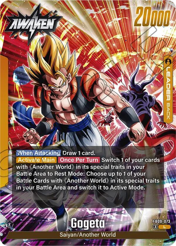 Son Goku/Vegeta // Gogeta FB09-073 card from Dual Evolution