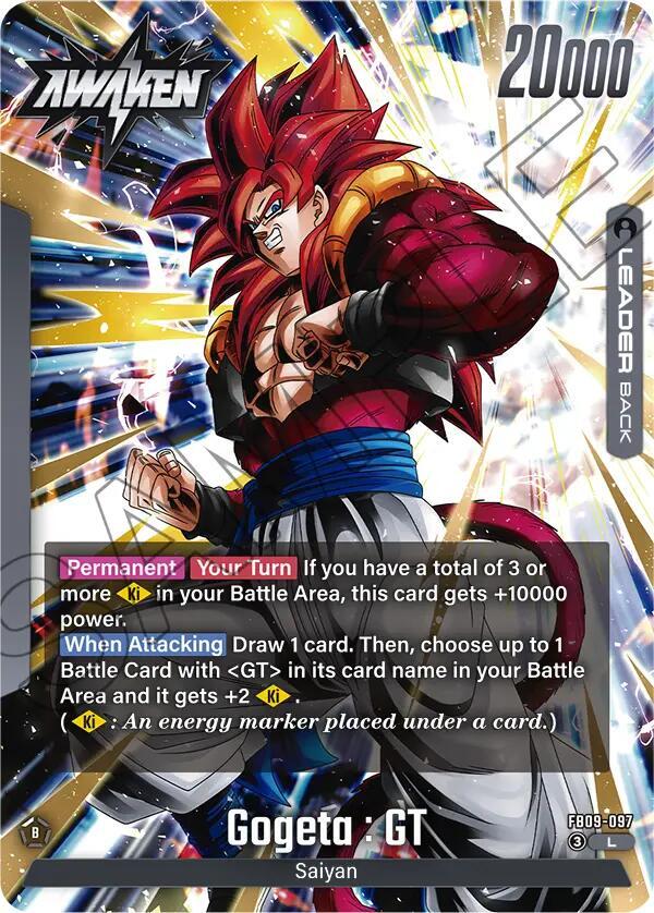 Gogeta : GT FB09-097 card from Dual Evolution