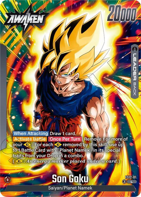 Son Goku FS12-01 card from Starter Deck EX: The Beat of Ki