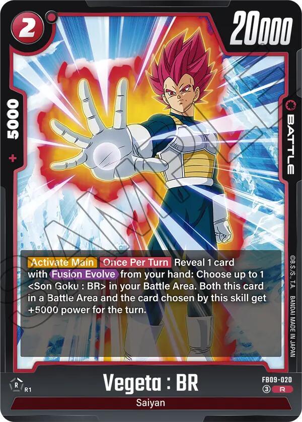 Vegeta : BR FB09-020 card from Dual Evolution