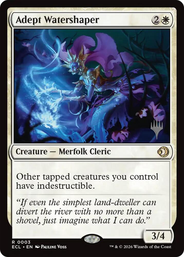 Adept Watershaper 3 card from Promo Pack: Lorwyn Eclipsed
