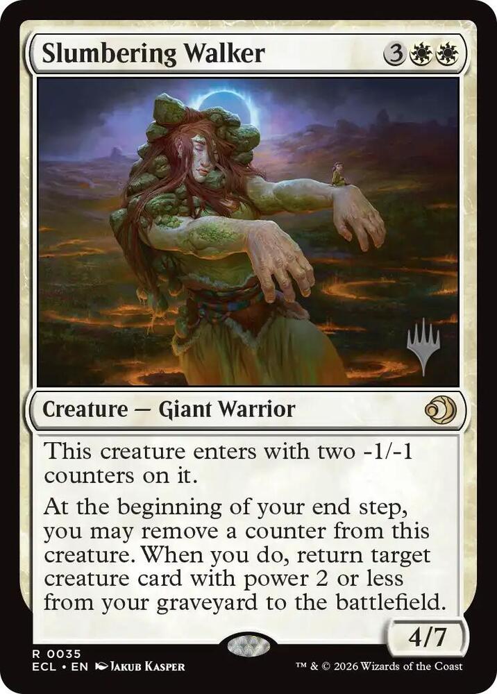 Slumbering Walker 35 card from Promo Pack: Lorwyn Eclipsed