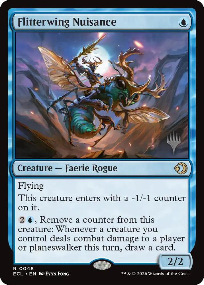 Flitterwing Nuisance 48 card from Promo Pack: Lorwyn Eclipsed