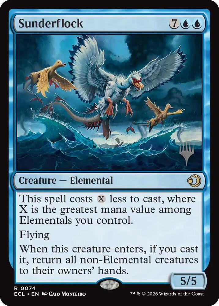 Sunderflock 74 card from Promo Pack: Lorwyn Eclipsed