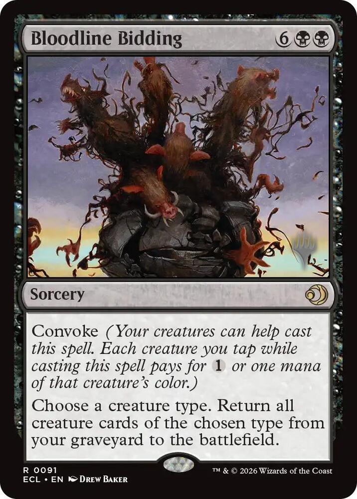 Bloodline Bidding 91 card from Promo Pack: Lorwyn Eclipsed