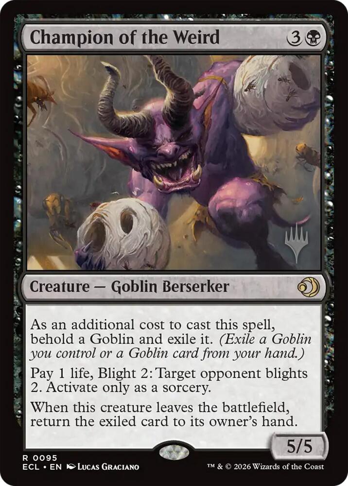 Champion of the Weird 95 card from Promo Pack: Lorwyn Eclipsed