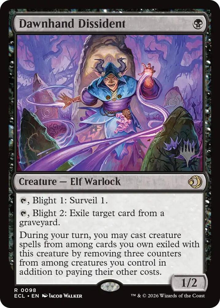 Dawnhand Dissident 98 card from Promo Pack: Lorwyn Eclipsed