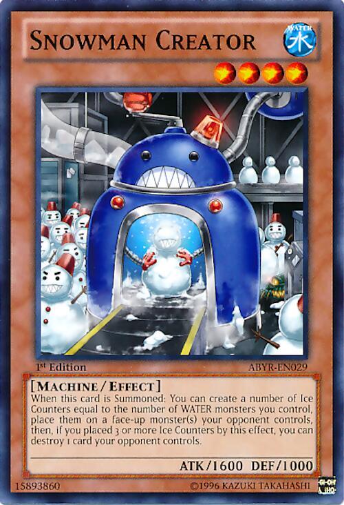 Snowman Creator ABYR-EN029 card from Abyss Rising
