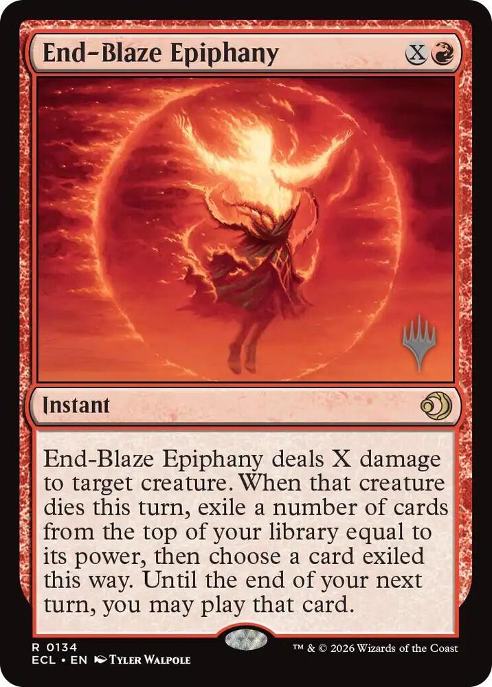 End-Blaze Epiphany 134 card from Promo Pack: Lorwyn Eclipsed