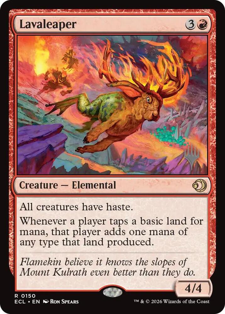 Lavaleaper 150 card from Promo Pack: Lorwyn Eclipsed