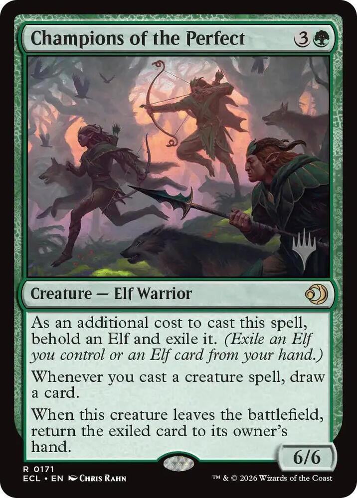 Champions of the Perfect 171 card from Promo Pack: Lorwyn Eclipsed