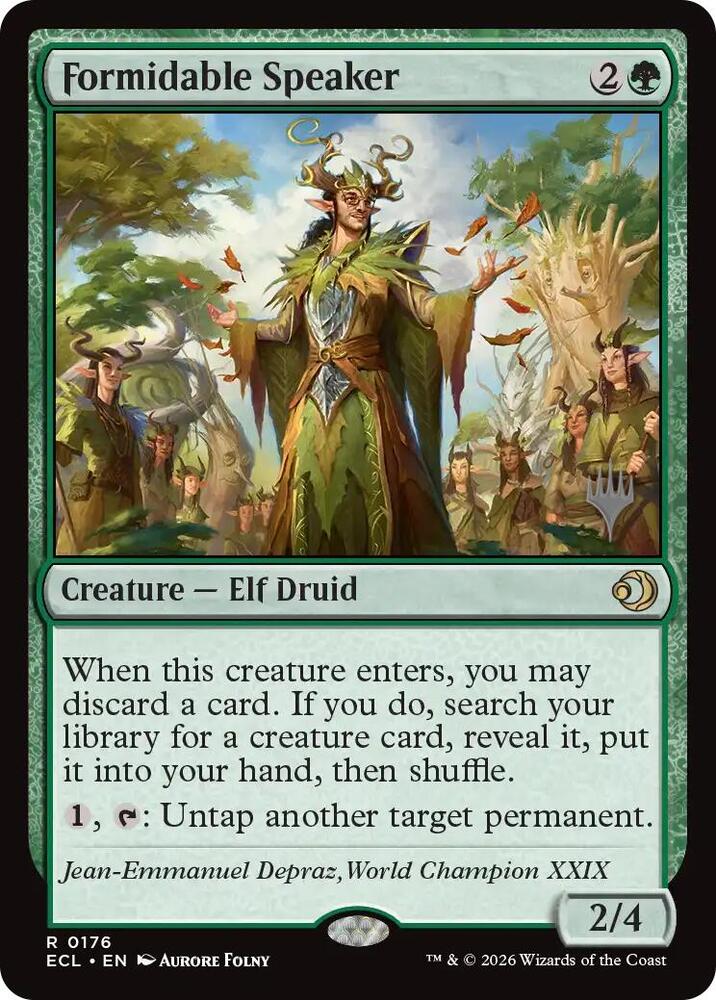 Formidable Speaker 176 card from Promo Pack: Lorwyn Eclipsed