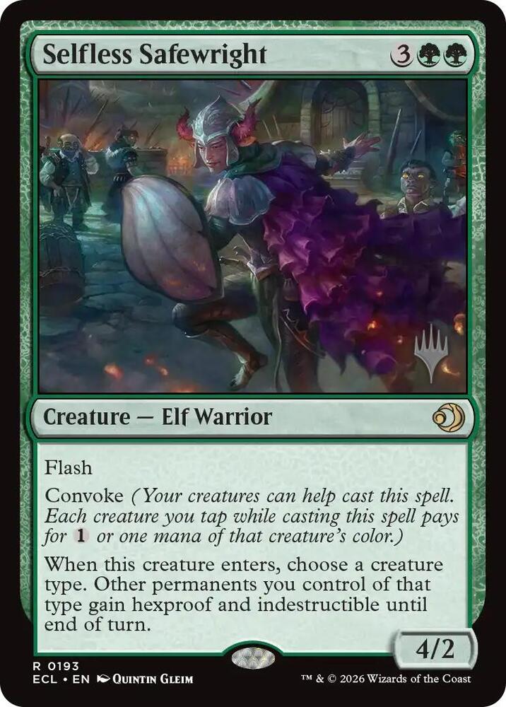 Selfless Safewright 193 card from Promo Pack: Lorwyn Eclipsed