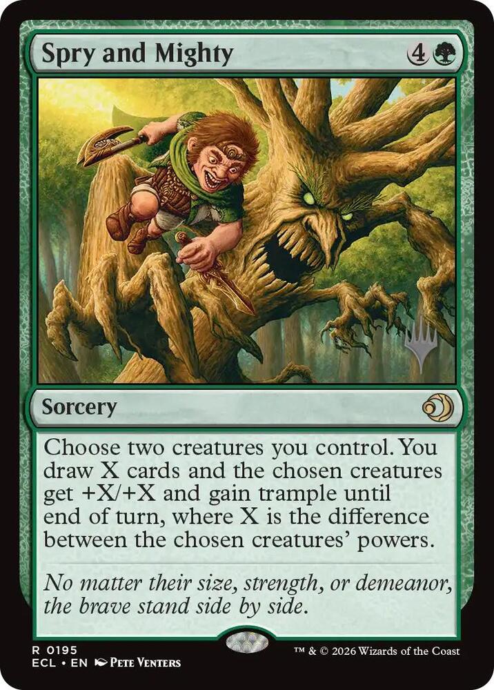 Spry and Mighty 195 card from Promo Pack: Lorwyn Eclipsed