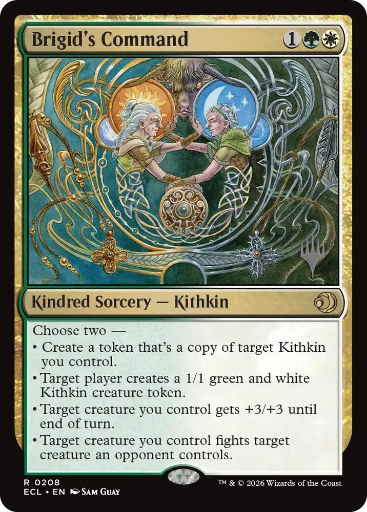 Brigid's Command 208 card from Promo Pack: Lorwyn Eclipsed