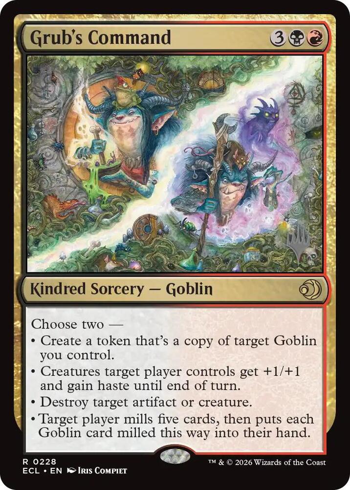 Grub's Command 228 card from Promo Pack: Lorwyn Eclipsed