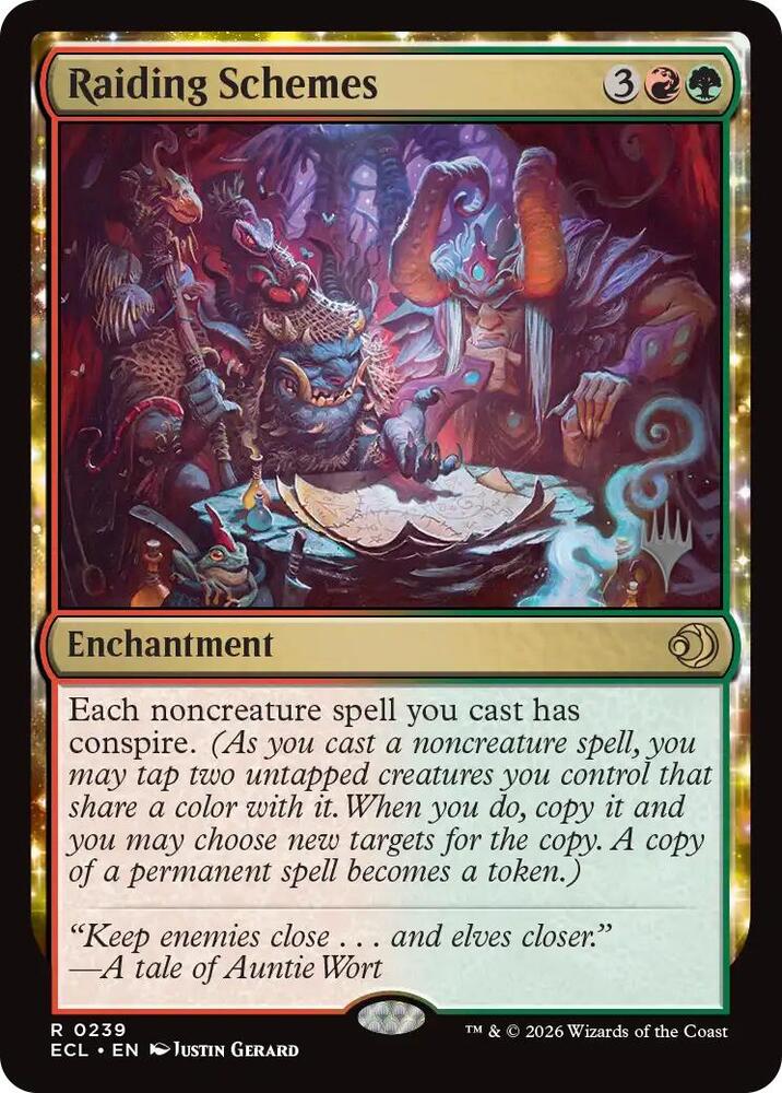 Raiding Schemes 239 card from Promo Pack: Lorwyn Eclipsed