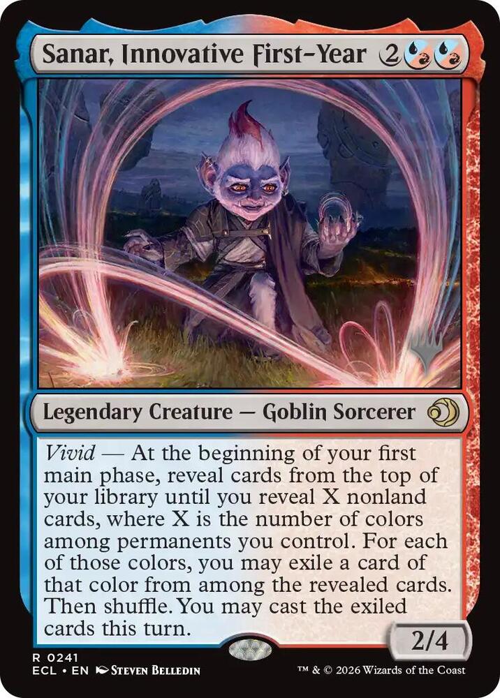 Sanar, Innovative First-Year 241 card from Promo Pack: Lorwyn Eclipsed