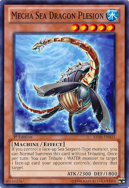 Mecha Sea Dragon Plesion ABYR-EN033 card from Abyss Rising