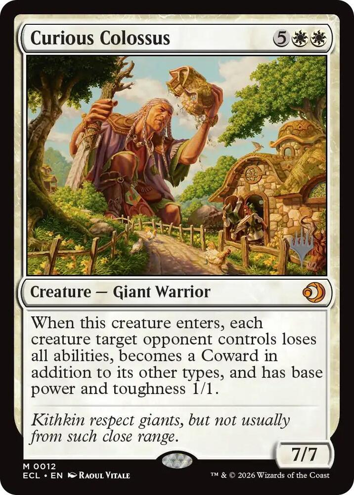 Curious Colossus 12 card from Promo Pack: Lorwyn Eclipsed