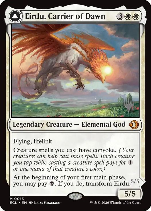 Eirdu, Carrier of Dawn - (DOESN'T EXIST) 13 card from Promo Pack: Lorwyn Eclipsed