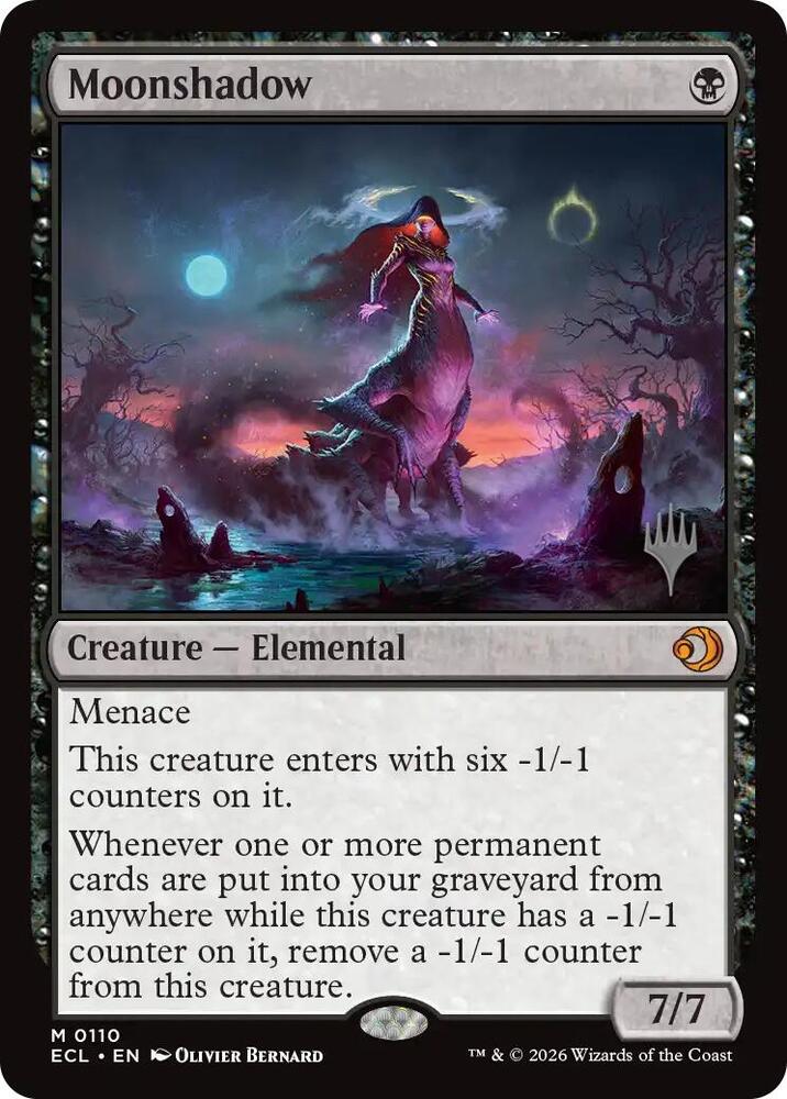 Moonshadow 110 card from Promo Pack: Lorwyn Eclipsed