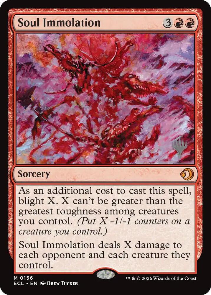 Soul Immolation 156 card from Promo Pack: Lorwyn Eclipsed