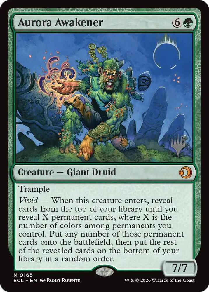 Aurora Awakener 165 card from Promo Pack: Lorwyn Eclipsed