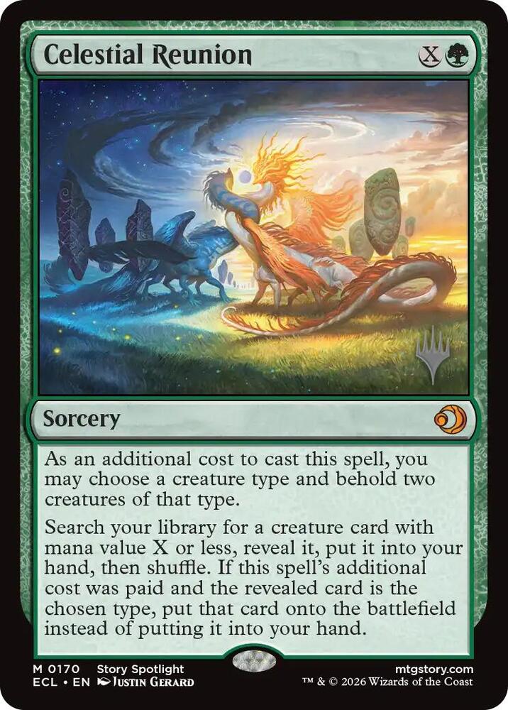 Celestial Reunion 170 card from Promo Pack: Lorwyn Eclipsed