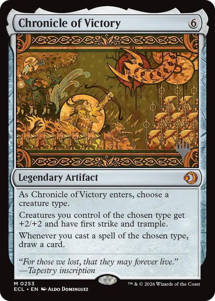 Chronicle of Victory 253 card from Promo Pack: Lorwyn Eclipsed