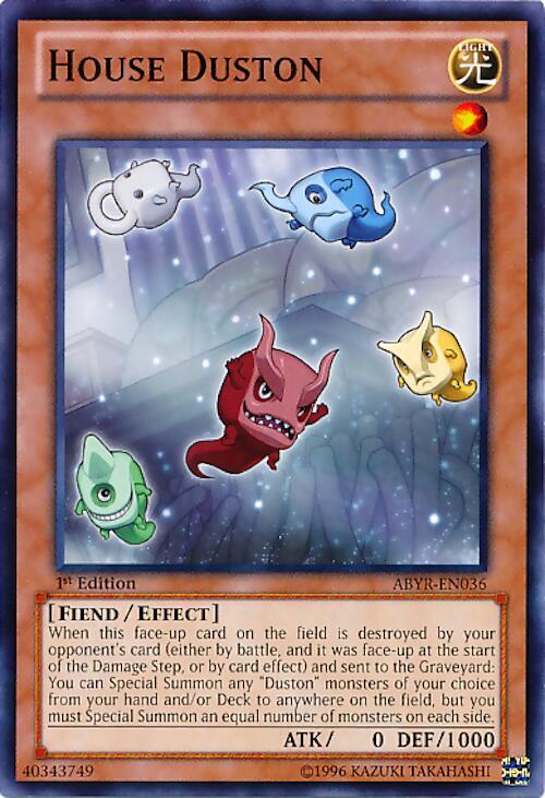 House Duston ABYR-EN036 card from Abyss Rising