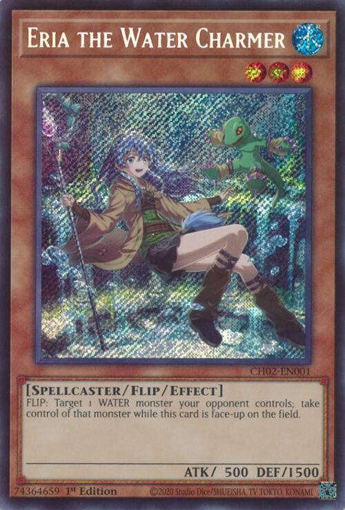 Eria the Water Charmer CH02-EN001 card from THE CHRONICLES DECK: Spirit Charmers (All-Foil Edition)