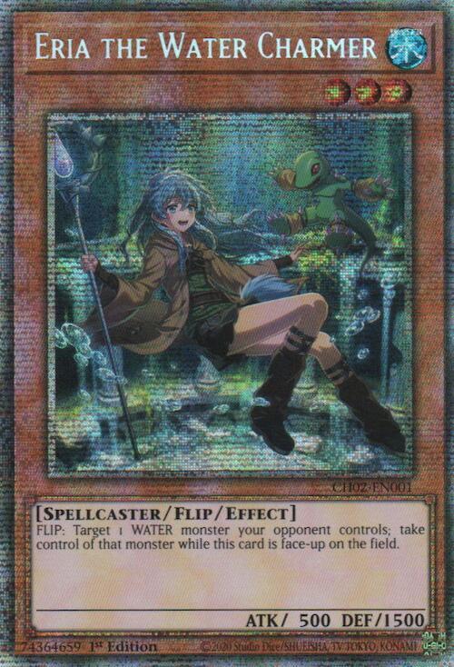 Eria the Water Charmer (Starlight Rare) CH02-EN001 card from THE CHRONICLES DECK: Spirit Charmers (All-Foil Edition)